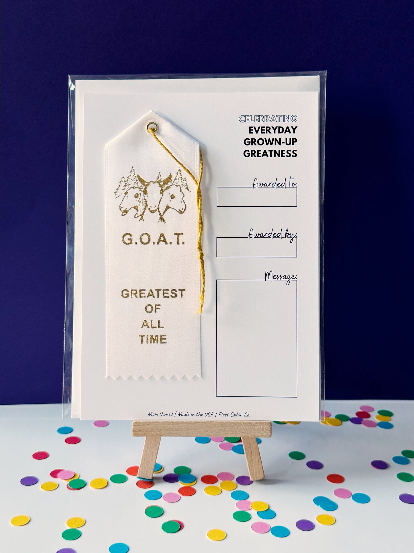 G.O.A.T.-Greatest Of All Time Award Ribbon