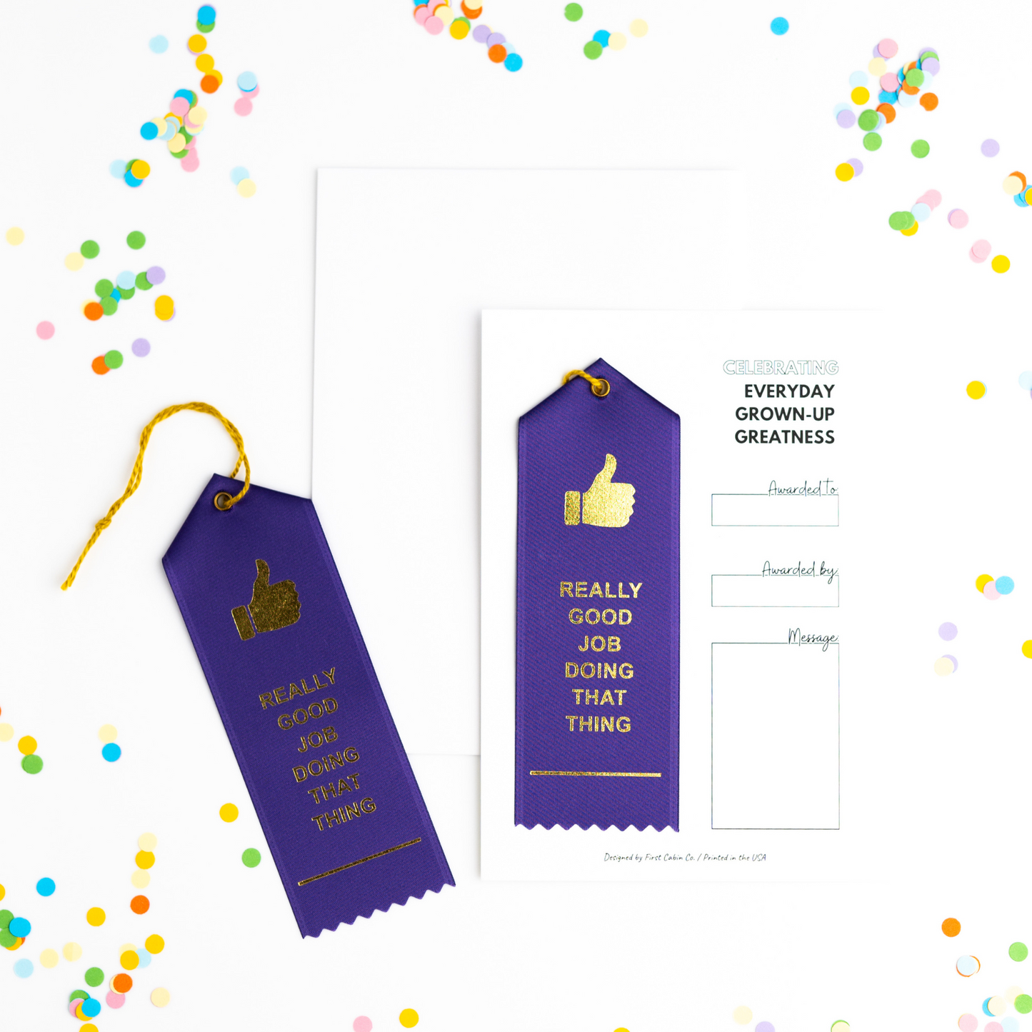 Really Good Job Doing That Thing Award Ribbon