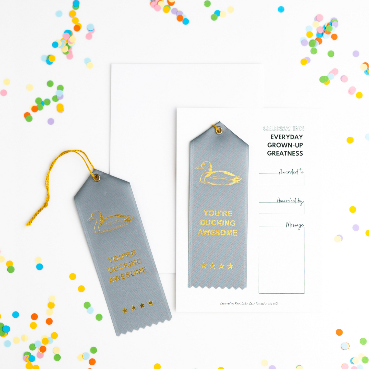 You're Ducking Awesome Award Ribbon