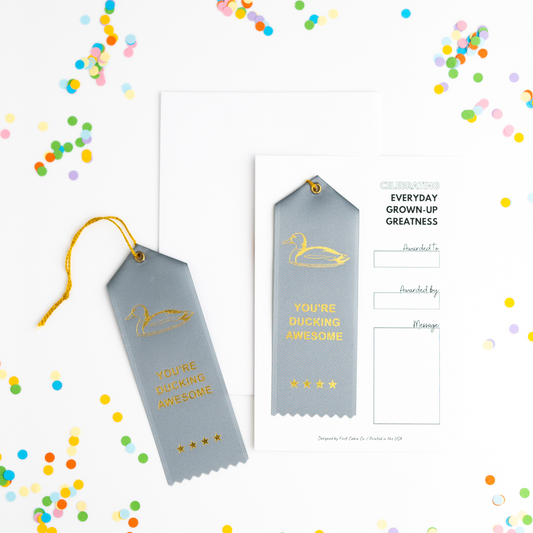 You're Ducking Awesome Award Ribbon